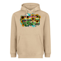 Mushroom Montana Map Sunflower Cactus Serape Heavyweight Hoodie - RanaPortraitStore