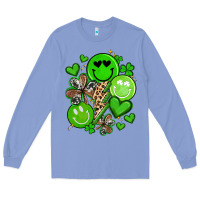 Colony Blue st patrick's day green smile Long Sleeve Tee - Artiststas