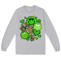 Moon Dust st patrick's day green smile Long Sleeve Tee - Artiststas