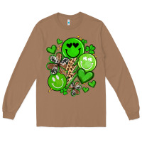 Toasted Coconut st patrick's day green smile Long Sleeve Tee - Artiststas