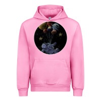 Fuchsia Pink Space Travel Urban Hoodie - Bettercallsaul
