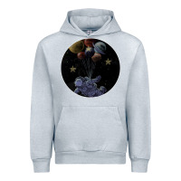 Heather Grey Space Travel Urban Hoodie - Bettercallsaul