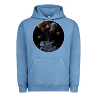 Pigment Pebble Blue Space Travel Urban Hoodie - Bettercallsaul