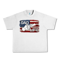 Lunar Rock Dad Life with American Flag Urban Heavy Tee - Jasminsmagicworld