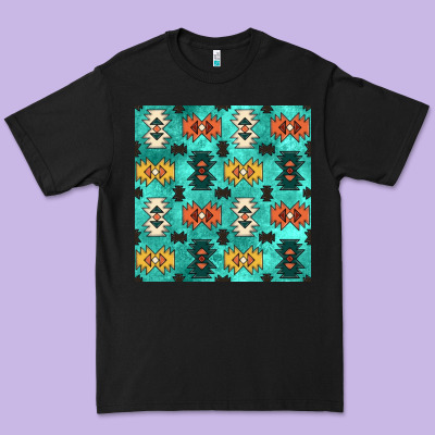 Native American Aztec Seamless Pattern 3 Premium Tee Designed By Bundleandbundleshop