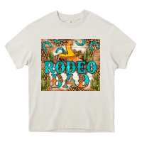 Cream Western Rodeo Dad Tumbler Heavy Core Tee - BundleAndBundleShop