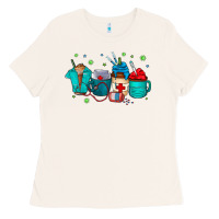 Bone nurse drink coffee Ladies Tee - CowhideDigitalArt