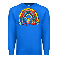 True Royal Softball Rainbow Premium Sweatshirt - RanaPortraitStore