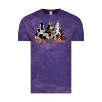 Cloud Purple merry christmas cowhide trees Vintage Tee - CowhideDigitalArt