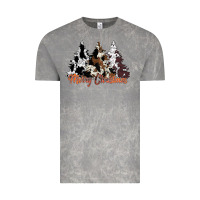 Cloud Rock merry christmas cowhide trees Vintage Tee - CowhideDigitalArt