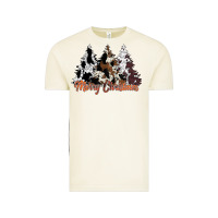 Merry Christmas Cowhide Trees Vintage Tee | Teevron