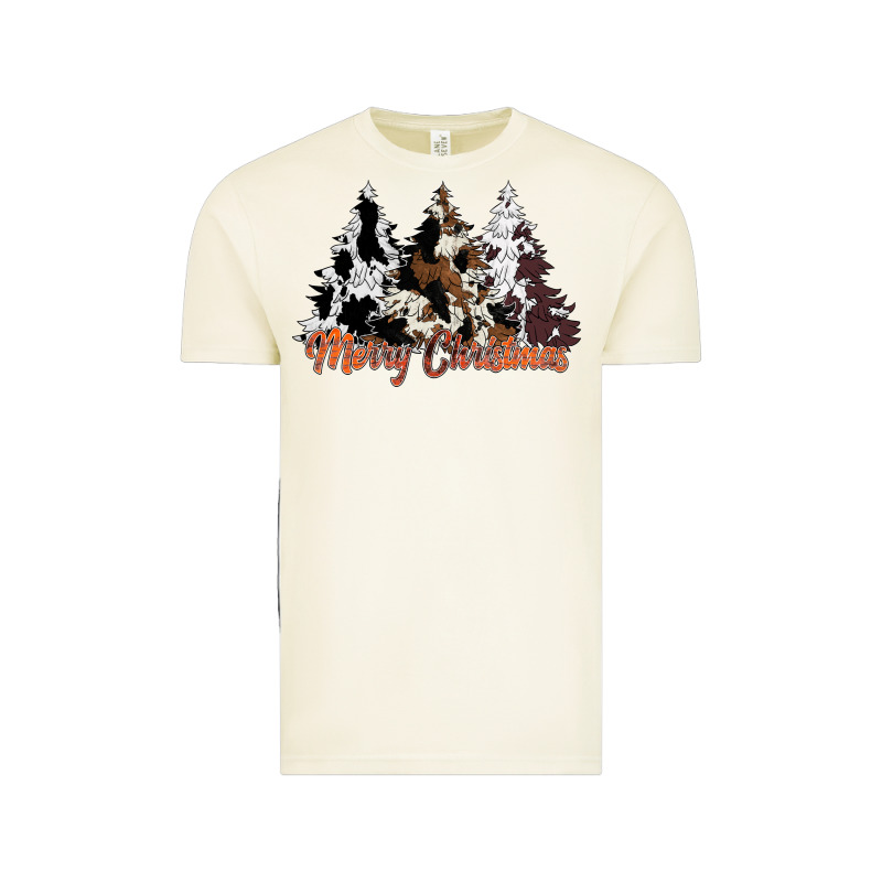 Merry Christmas Cowhide Trees Vintage Tee by CowhideDigitalArt | Teevron