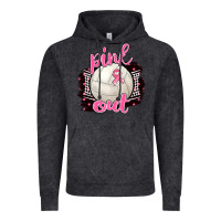 Vintage Black Pink Out Volleyball Vintage Hoodie - BarkalooDesign