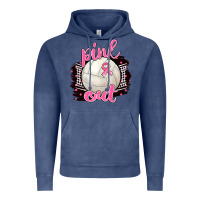 Vintage Denim Pink Out Volleyball Vintage Hoodie - BarkalooDesign