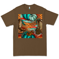 Cacao western thanksgiving seamless pattern Premium Tee - BundleAndBundleShop