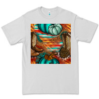 Western Thanksgiving Seamless Pattern Premium Tee | Teevron