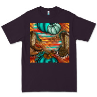 Plum western thanksgiving seamless pattern Premium Tee - BundleAndBundleShop