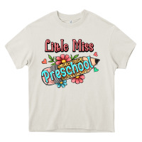 Cream little miss preschool Heavy Core Tee - RanaPortraitStore