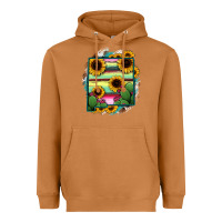 Meerkat New Mexico Map Sunflower Cactus Serape Heavyweight Hoodie - RanaPortraitStore