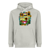 Moon Dust New Mexico Map Sunflower Cactus Serape Heavyweight Hoodie - RanaPortraitStore