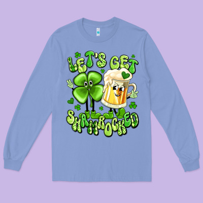 Let's Get Shamrocked Long Sleeve Tee Designed By Artiststas