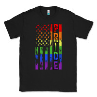 Black lgbtq pride american flag Classic Tee - FaDigitalArtStudio