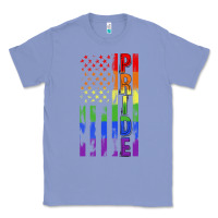 Colony Blue lgbtq pride american flag Classic Tee - FaDigitalArtStudio