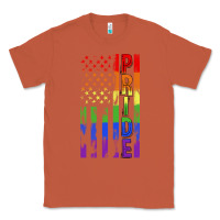 Copper lgbtq pride american flag Classic Tee - FaDigitalArtStudio