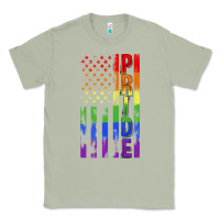 Matcha lgbtq pride american flag Classic Tee - FaDigitalArtStudio