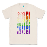 Natural lgbtq pride american flag Classic Tee - FaDigitalArtStudio