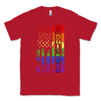 Lgbtq Pride American Flag Classic Tee | Teevron