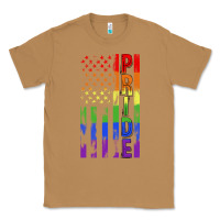 Toasted Coconut lgbtq pride american flag Classic Tee - FaDigitalArtStudio