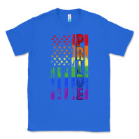 True Royal lgbtq pride american flag Classic Tee - FaDigitalArtStudio