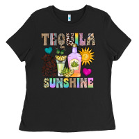 Black Tequila Sunshine Ladies Tee - CowhideDigitalArt