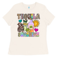 Bone Tequila Sunshine Ladies Tee - CowhideDigitalArt