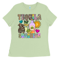Matcha Tequila Sunshine Ladies Tee - CowhideDigitalArt