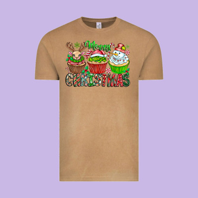 Merry Christmas Vintage Tee Designed By Cowhidedigitalart