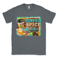 Charcoal Heather pumpkin spice junkie Classic Tee - BarkalooDesign