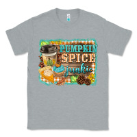 Heather Grey pumpkin spice junkie Classic Tee - BarkalooDesign