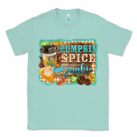 Seafoam pumpkin spice junkie Classic Tee - BarkalooDesign