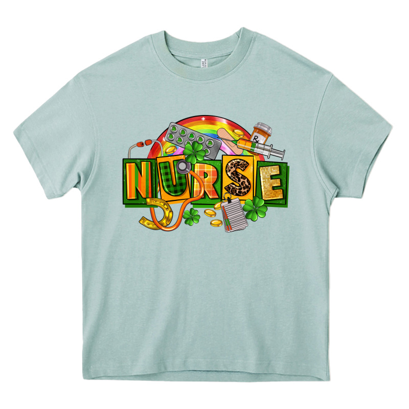 Nurse St Patricks Heavy Core Tee by FaDigitalArtStudio | Teevron