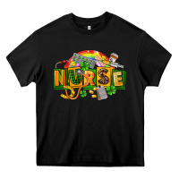 Black nurse st patricks Heavy Core Tee - FaDigitalArtStudio