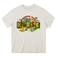 Cream nurse st patricks Heavy Core Tee - FaDigitalArtStudio