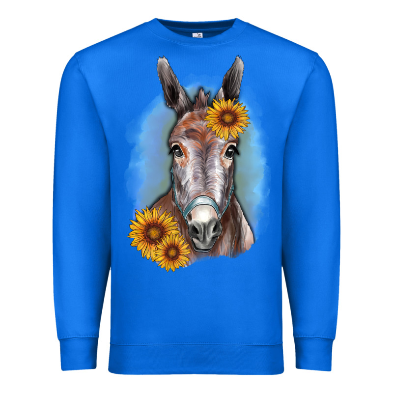 Sunflower Donkey Premium Sweatshirt by RanaPortraitStore | Teevron
