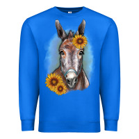 True Royal Sunflower Donkey Premium Sweatshirt - RanaPortraitStore