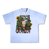 Grape Ice summer down cowboy Urban Heavy Tee - CowhideDigitalArt