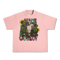 Salmon summer down cowboy Urban Heavy Tee - CowhideDigitalArt