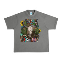 Tornado summer down cowboy Urban Heavy Tee - CowhideDigitalArt