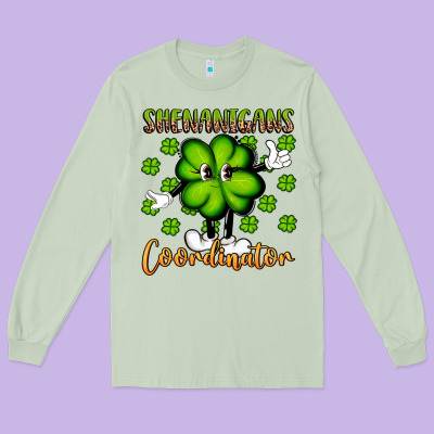 Shenanigans Coordinator St Patrick S Day Artiststas Long Sleeve Tee Designed By Artiststas