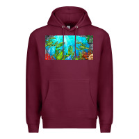 Burgundy lobster license plate Premium Hoodie - BarkalooDesign